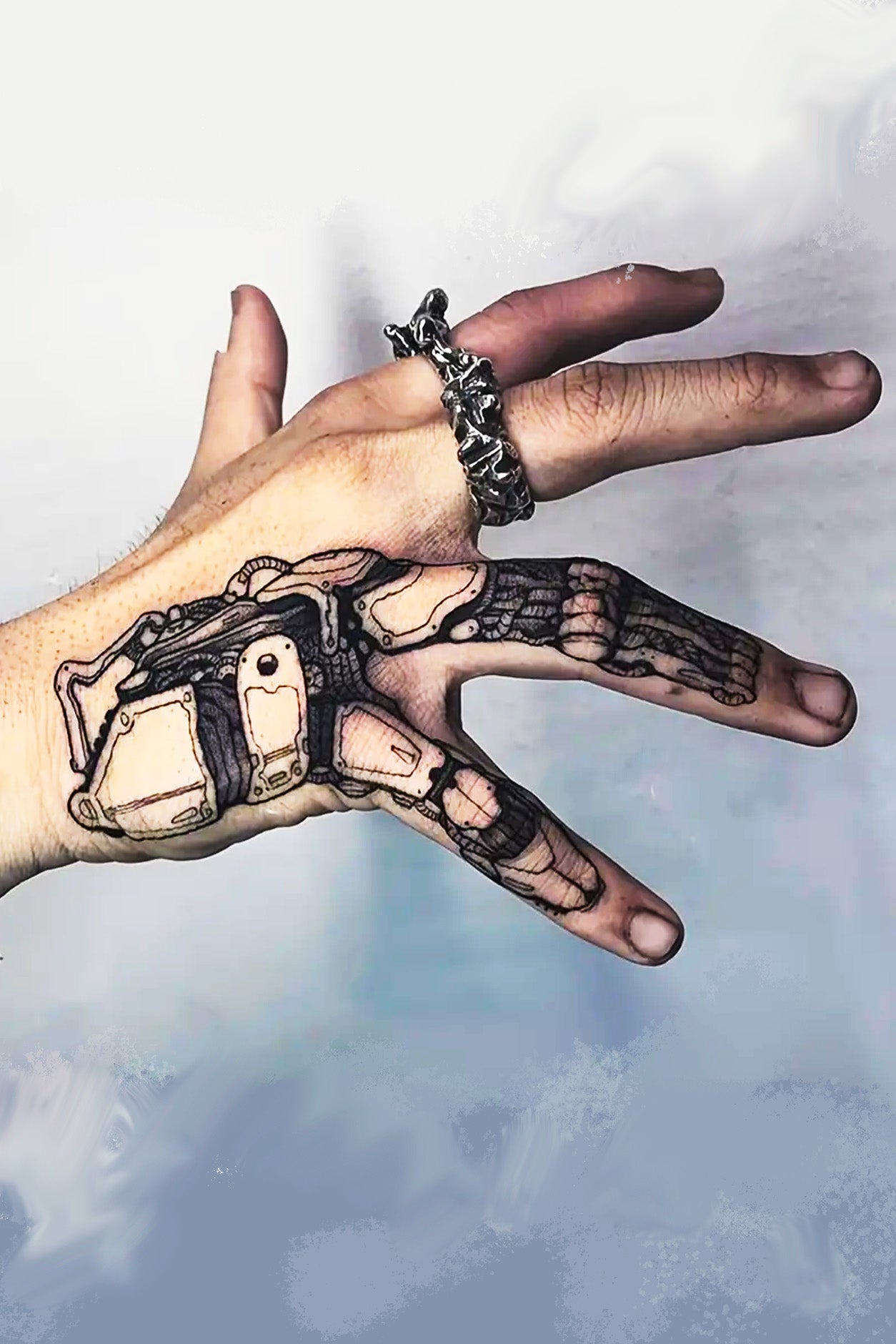 A mechanical hand through and through the machine is functioning. A perfect gift for a gamer, programmer, mechanic, or steampunk enthusiast.