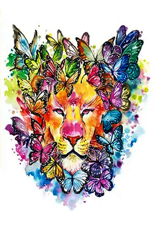A mighty lion, known only as the King of the Jungle, meets an intelligent and beautiful butterfly who will teach the lion the meaning of kindness and the importance of friendship. The mighty lion soon realizes that the tiny butterfly has many friends of many colors. They all come to greet the mighty lion without fear. Show your intelligent beauty off with this tattoo that will fit any portion of your body. 